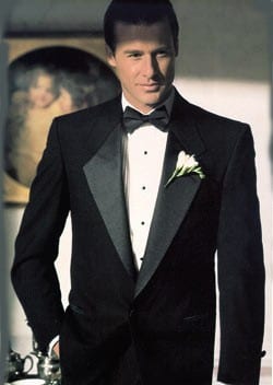 Big Mens Portly Tuxedo ONE BUTTON Notch Lapel All Wool - Tuxedos Online