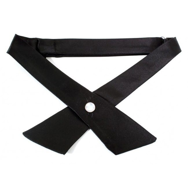 Cross Tie Red or Black Satin Continental Tie Cross Over for Men and ...