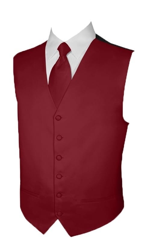 Mens Tuxedo Vest Solid Satin Vest Only Closeout - Tuxedos Online