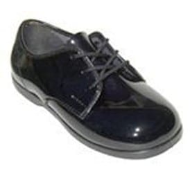 black patent leather infant shoes