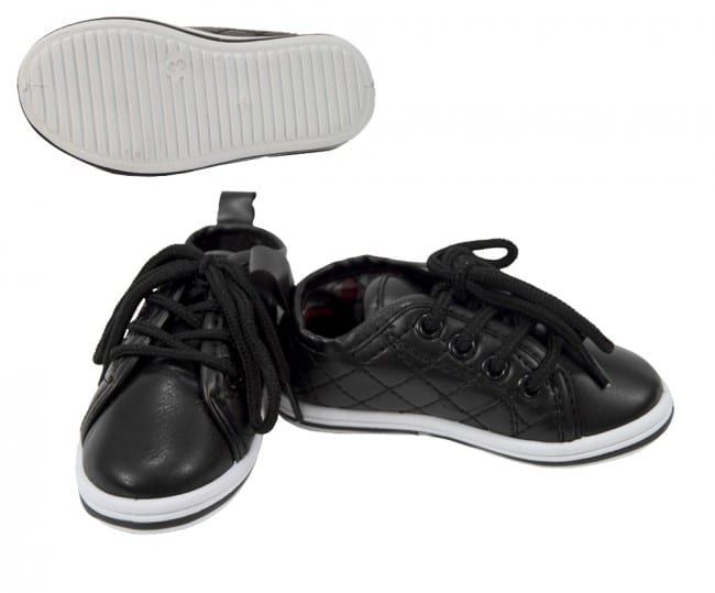 boys all black tennis shoes