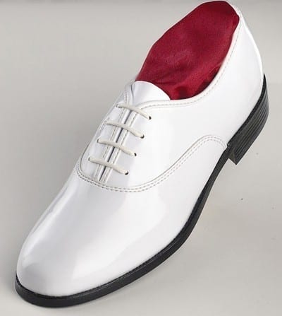 Classic WHITE Patent Leather Tuxedo Shoes - Tuxedos Online