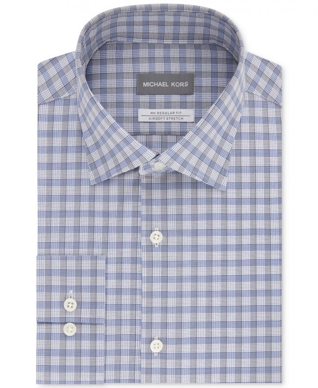 Michael Kors Checkered Dress Shirt - Tuxedos Online