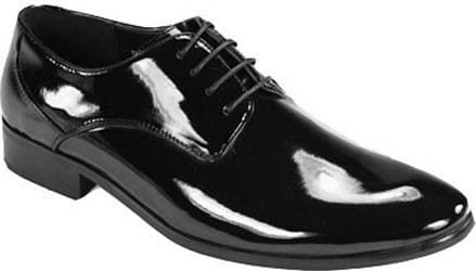Tuxedo Shoes Patent Leather Classic BLACK Closeout